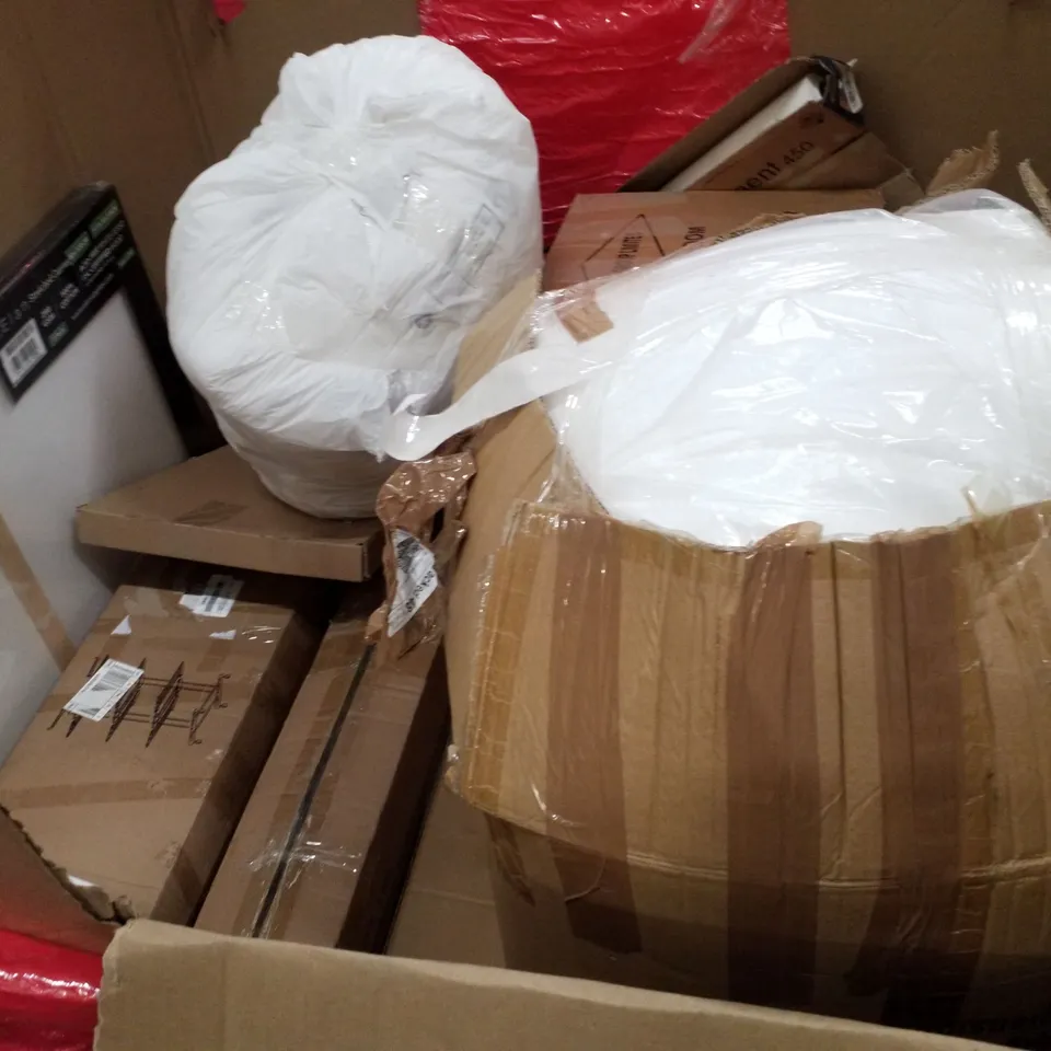 PALLET OF ASSORTED PRODUCTS INCLUDING AIR FRYER, 4 IN 1 BABY BASSINET, AUTO SWING CHAIR, OVAL MIRROR 