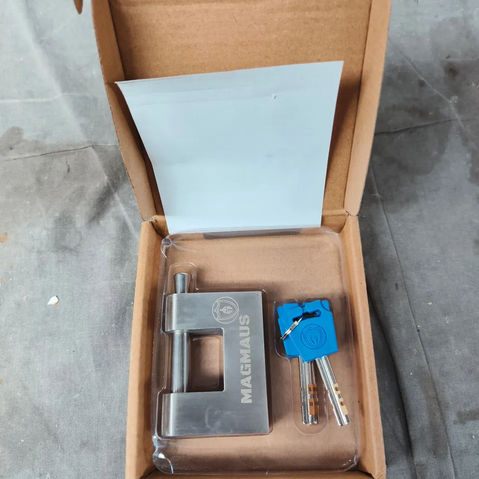 MAGMAUS PADLOCK WITH 2 KEYS – METAL LOCKING DEVICE (BOXED)