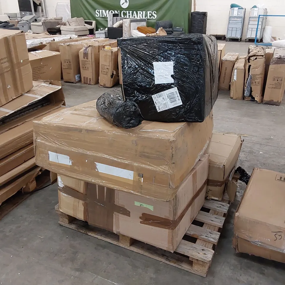 PALLET OF GARDEN FURNITURE PARTS