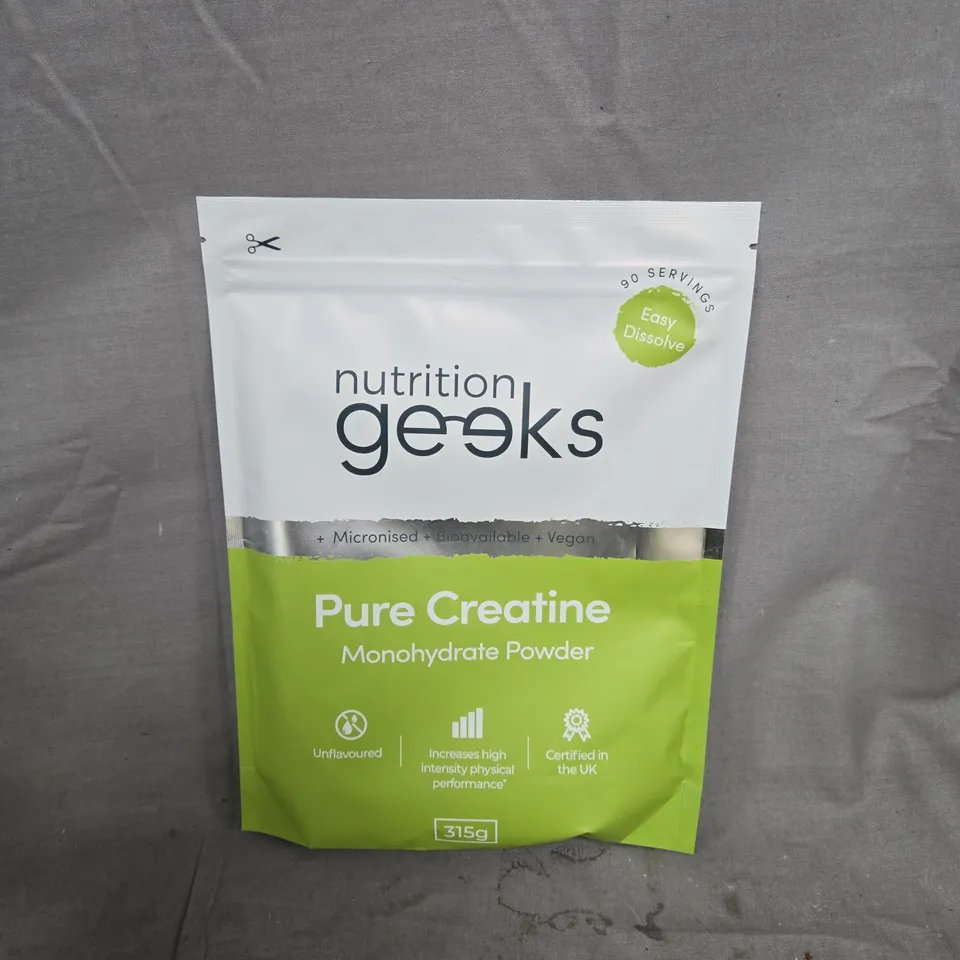 NUTRITION GEEKS PURE CREATINE MONOHYDRATE POWDER (315G)