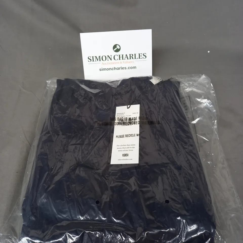 SEALED SAHARA LONDON PONTE BUBBLE TROUSER IN MIDNIGHT SIZE 3S