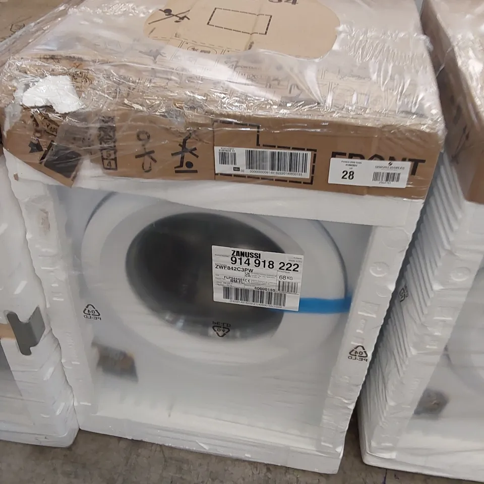 ZANUSSI ZWF842C3PW WASHING MACHINE, 8KG, 1400 SPIN, WHITE, C RATED