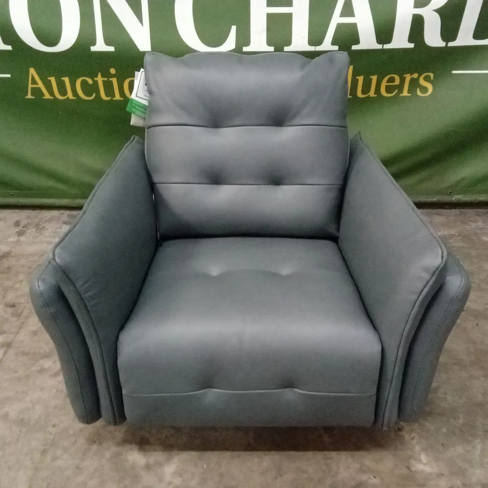 QUALITY DESIGNER ITALIAN MADE BOLZANO ELECTRIC RECLINER LEATHER ARMCHAIR