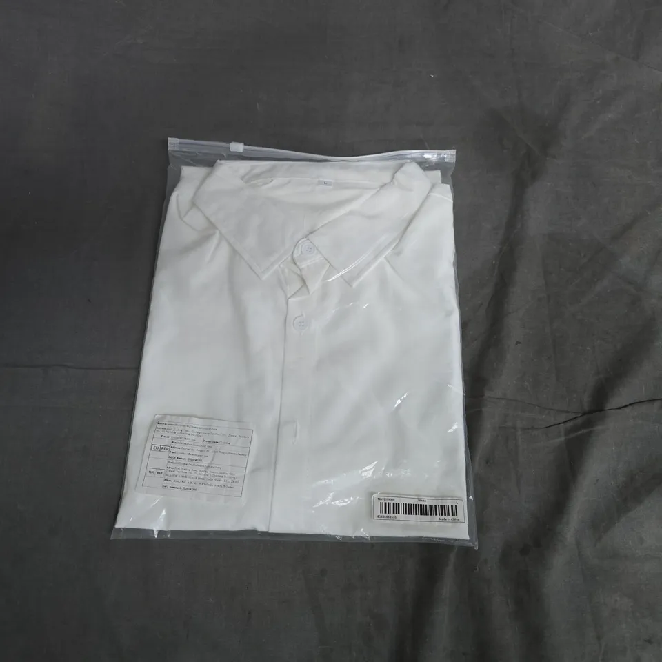 WHITE COTTON DRESS SHIRT