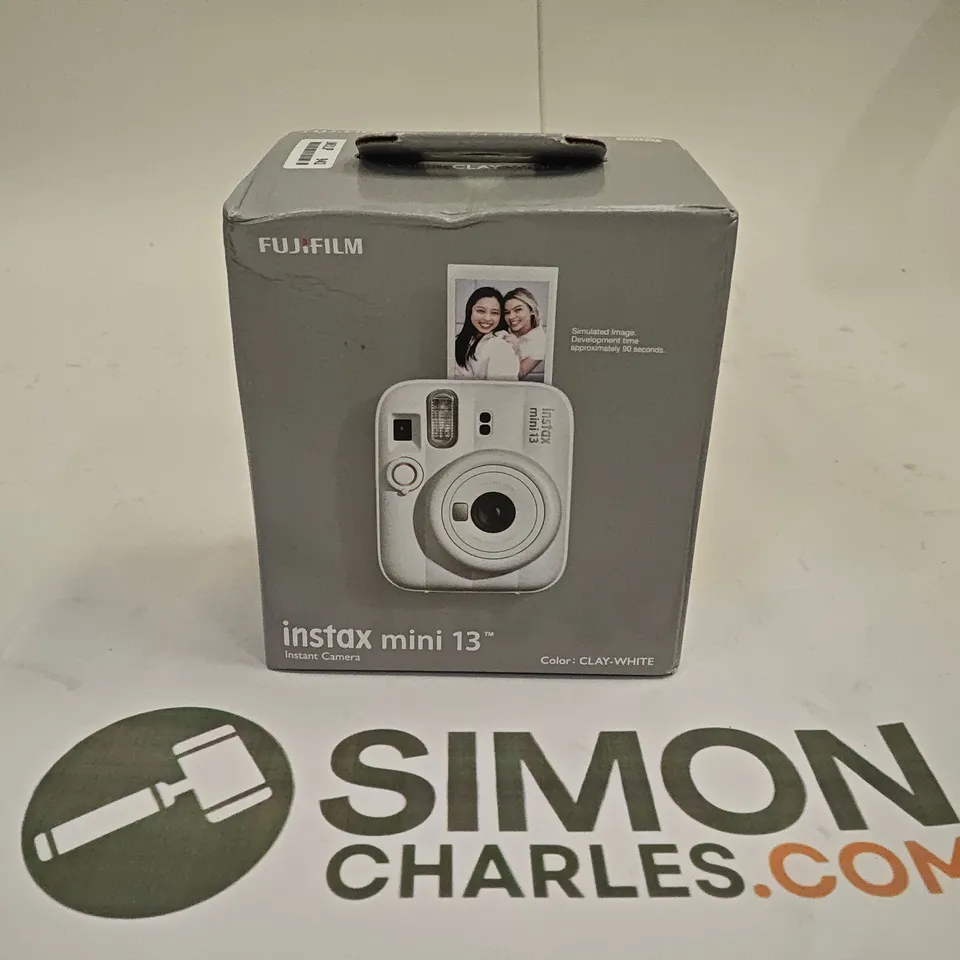 BOXED FUJIFILM INSTAX MINI 13 IN CLAY-WHITE