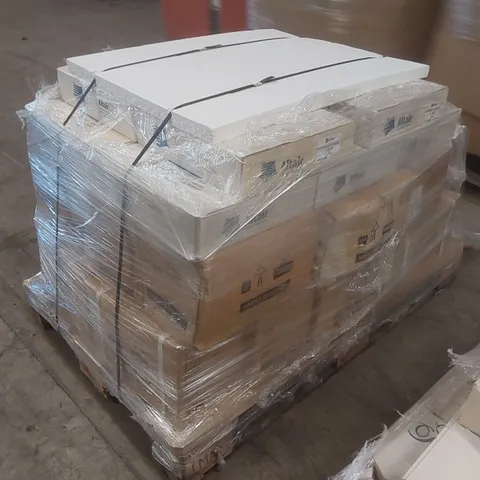 PALLET CONTAINING ASSORTED TILES TO INCLUDE: SIAMRAY HOUSE: 10 X 10CM PRETTY GREY CRAQUELLE, GLOSSY GLAZED TILES
21 FULL BOXES: 90 TILES PER BOX PLUS 51 EXTRA TILES IN A SEPARATE BOX ECT