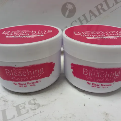 LOT OF 2 X 300G ROSMAR INSTANT WHITENING BLEACHING WHIPPED SCRUB