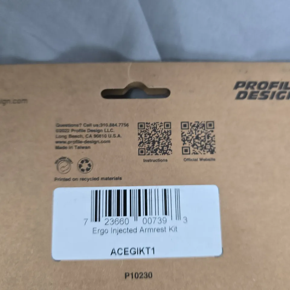 PROFILE DESIGN ERGO INJECTED ARMREST KIT – ACEGIKT1