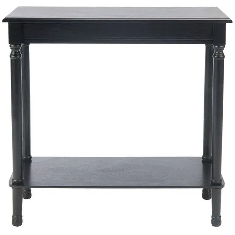 BOXED TINSLEY RECTANGULAR CONSOLE TABLE - BLACK (1 BOX)