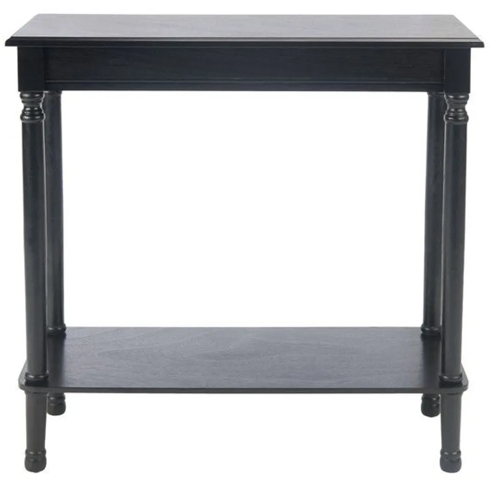 BOXED TINSLEY RECTANGULAR CONSOLE TABLE - BLACK (1 BOX)