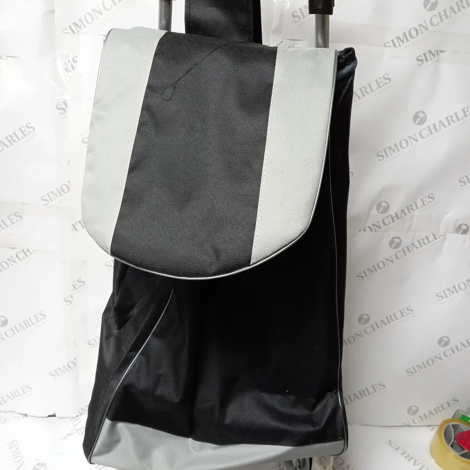BLACK AND GREY STORAGE TROLLEY 