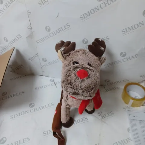 ANIMATED WALKING AND SINGING REINDEER