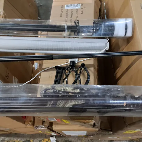 LOT OF 4 ASSORTED WINDOW POLES AND BLINDS