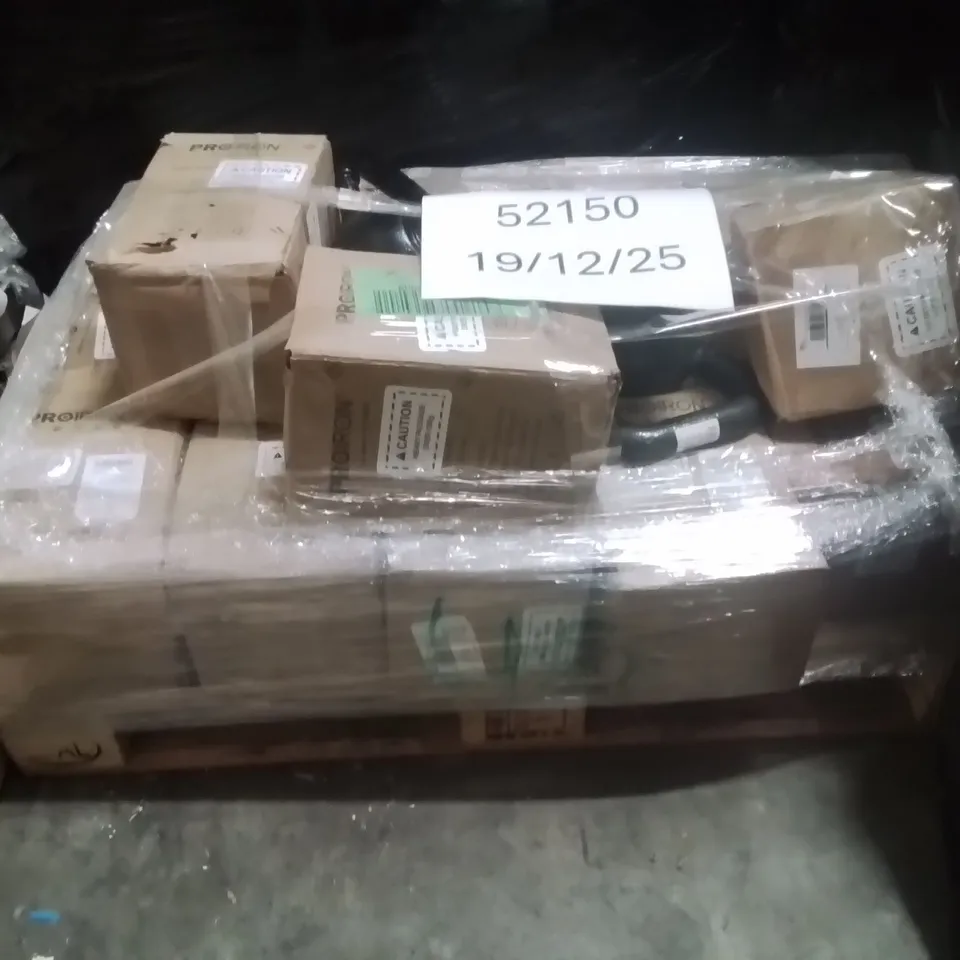 PALLET OF CAST IRON DUMBELLS