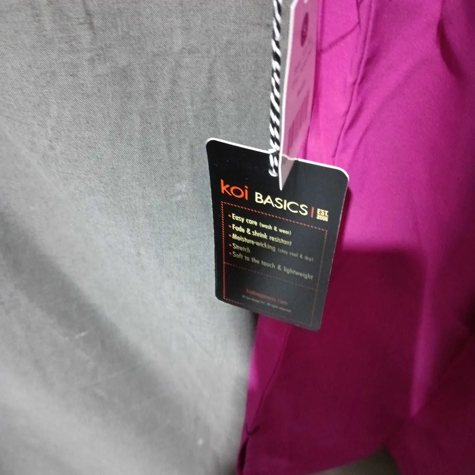 KOI BASICS SCRUBS TOP – PINK, SIZE S (WOMEN)