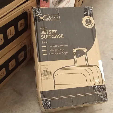 BOXED LUGG - 40CM JETSET SUITCASE SILVER
