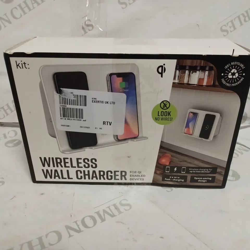 KIT WIRELESS WALL CHARGER - WHITE