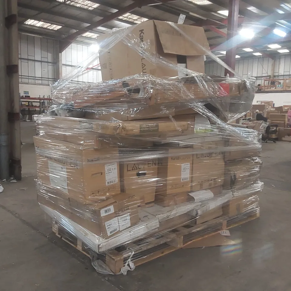 PALLET CONTAINING A VERY LARGE QUANTITY OF ASSORTED FURNITURE PARTS/BATHROOM FURNITURE PARTS ECT