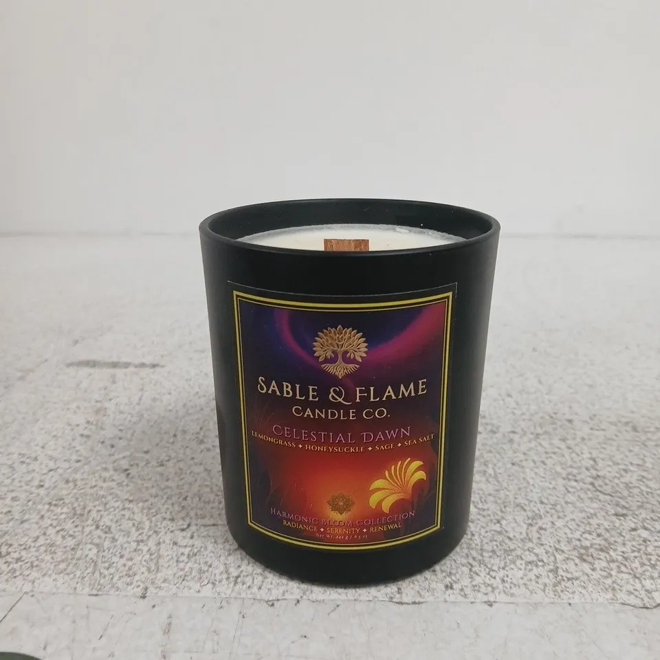 SABLE & FLAME CANDLE CO. CELESTIAL DAWN – HARMONIC BLOOM COLLECTION