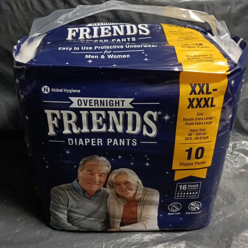 FRIENDS OVERNIGHT DIAPER PANTS XXL-XXXL – 10 DIAPER PANTS 