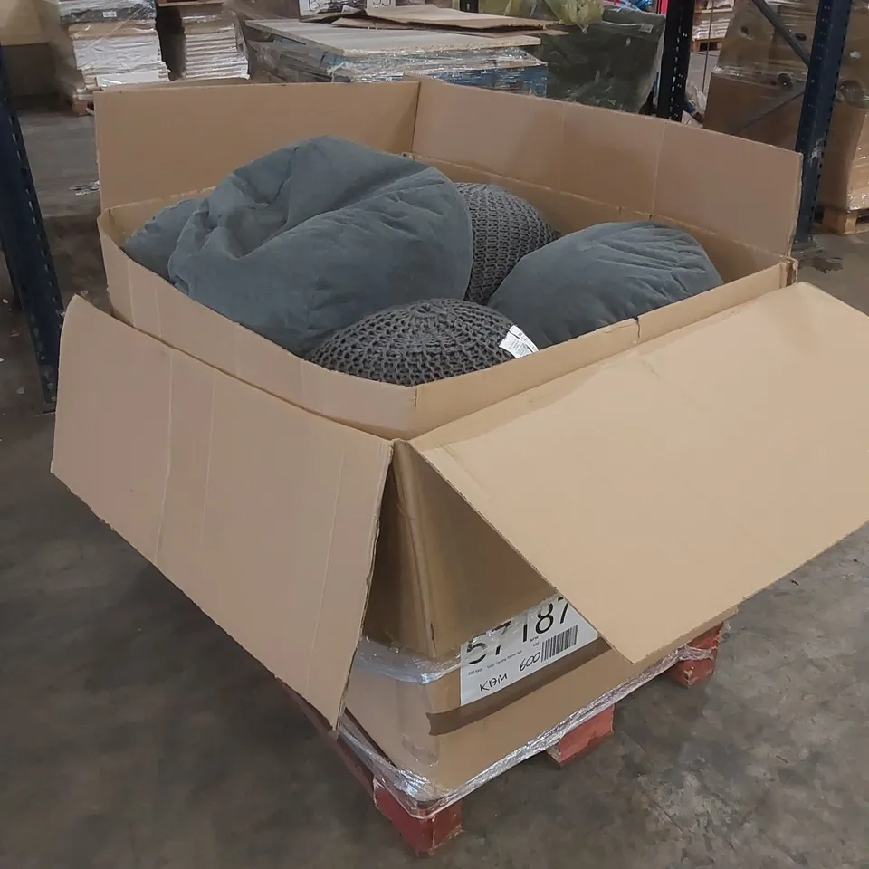 PALLET TO CONTAIN ASSORTED BEAN BAGS 