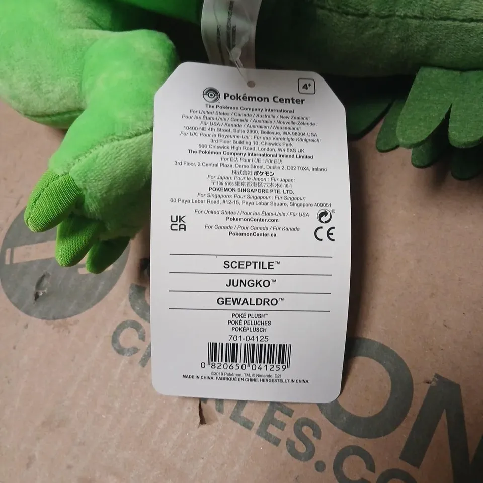 POKÉMON CENTER SCEPTILE PLUSH TOY – OFFICIAL PLUSH