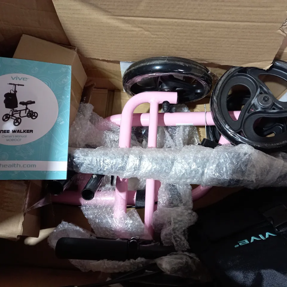 BOXED VIVEHEALTH PINK KNEE WALKER 