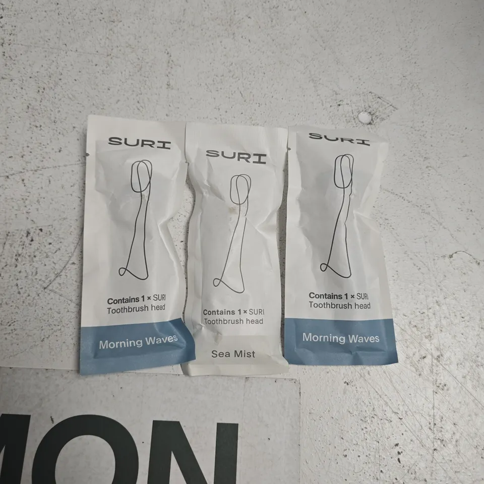 SURI TOOTHBRUSH HEAD – PACK OF 3 (MORNING WAVES & SEA MIST)
