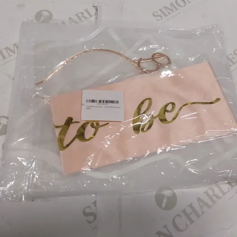 BAGGED LOSUYA BRIDE TO BE SASH AND HEN PARTY DECORATIONS (1 ITEM)