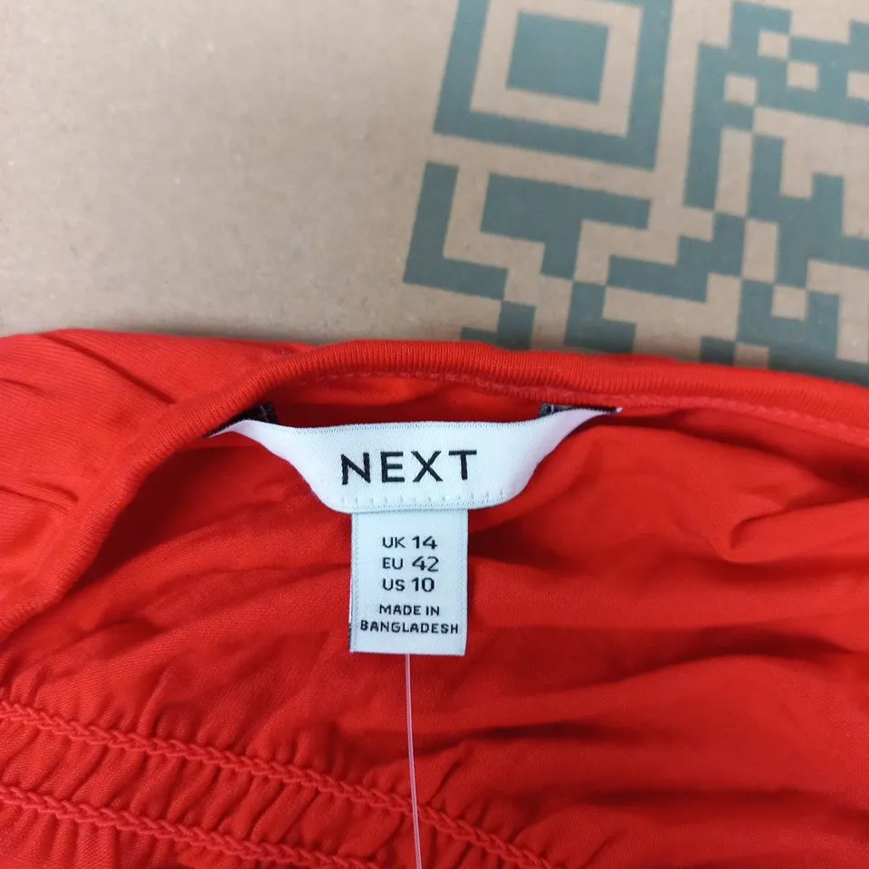 NEXT WOMEN'S RED MAXI DRESS – UK 14