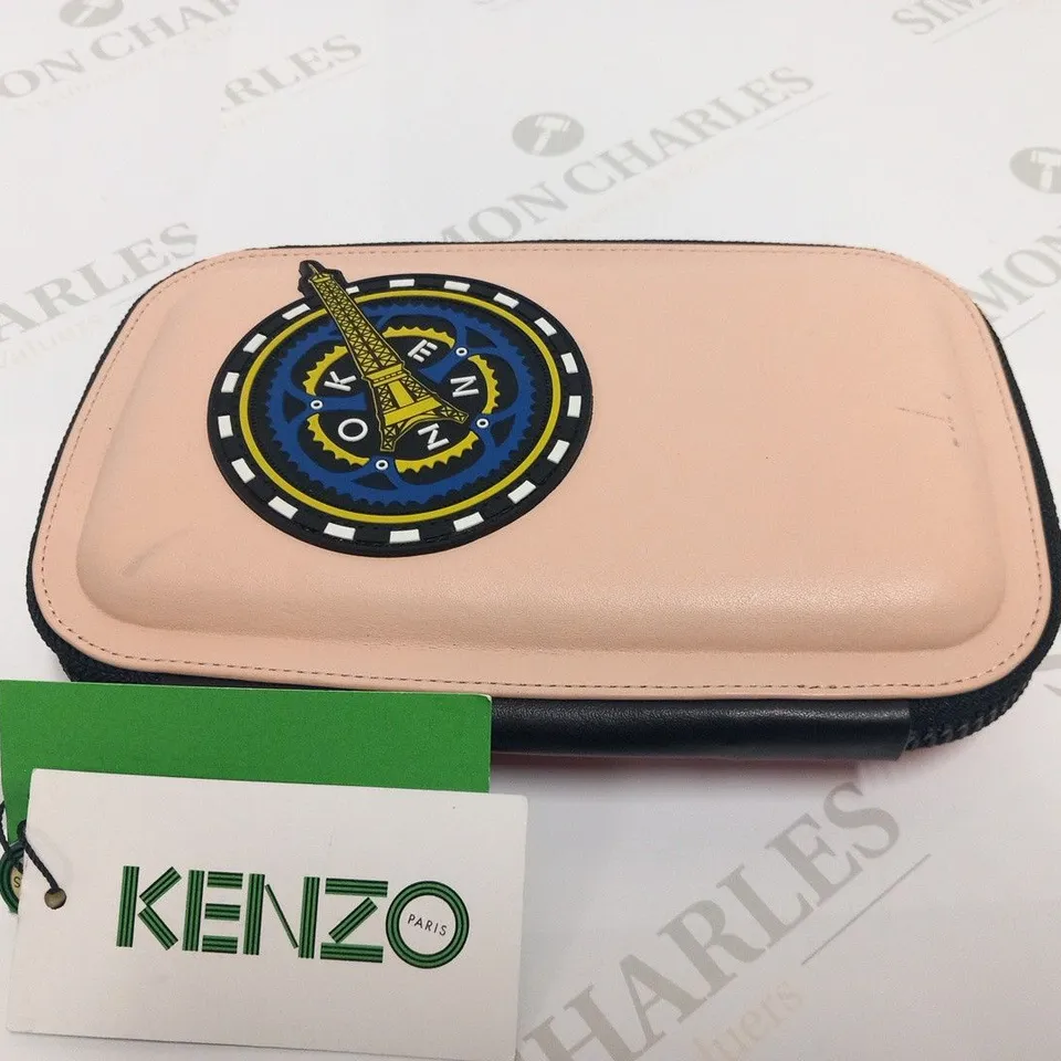 KENZO PARIS 'NON' CLUTCH BAG NUDE