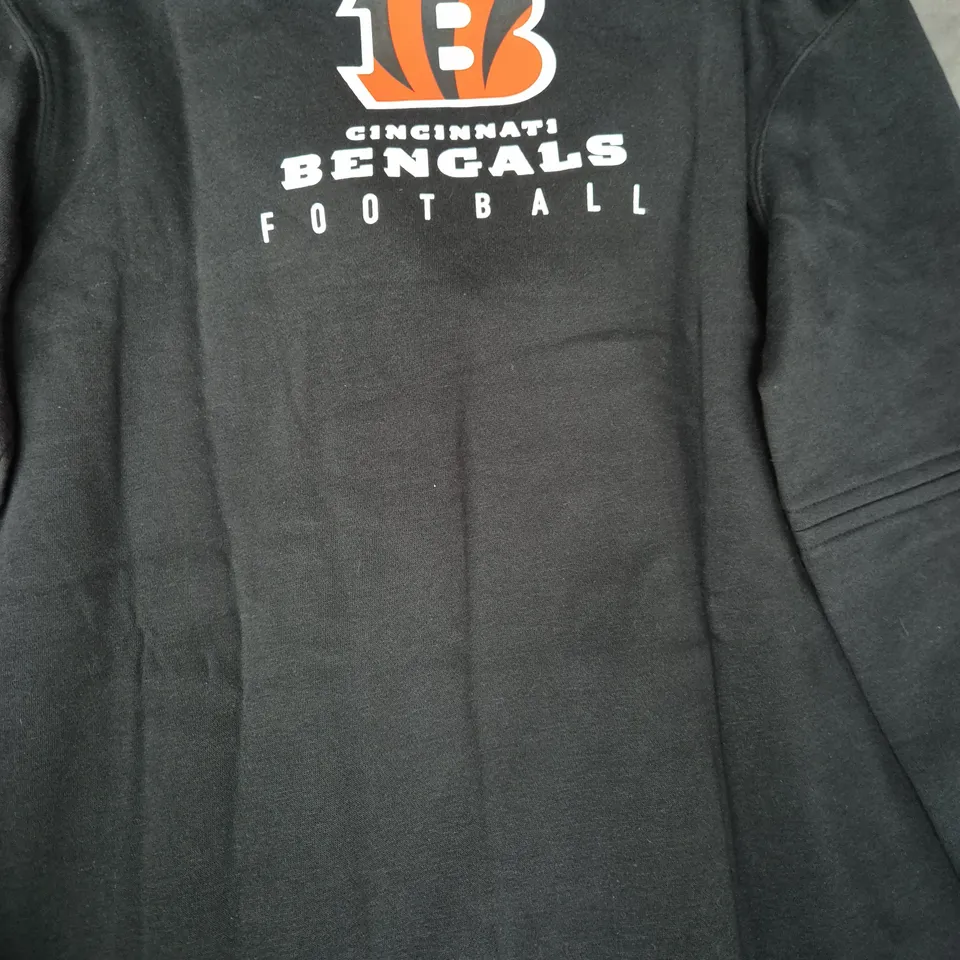 NIKE NFL CLUB LONG SLEEVE HOODIE IN BLACK - CINCINNATI BENGALS