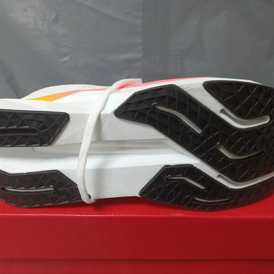 BOXED PAIR OF NEW BALANCE FUELCELL PROPEL TRAINERS IN WHITE - UK 9.5