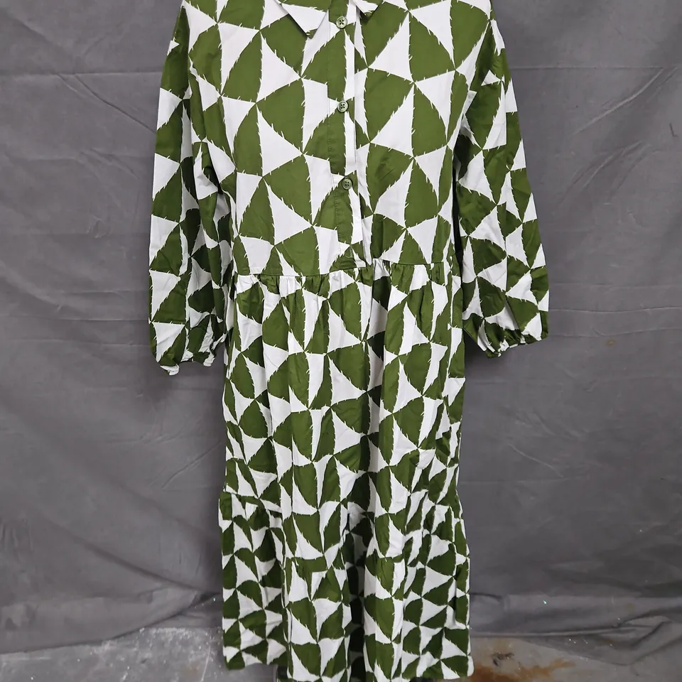 MAEVE MIDI DRESS IN GREEN MULTI SIZE S