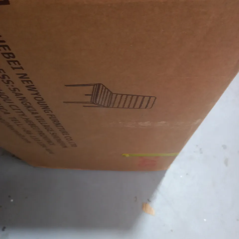 BOXED 6 WHITE DINING CHAIRS - COLLECTION ONLY 