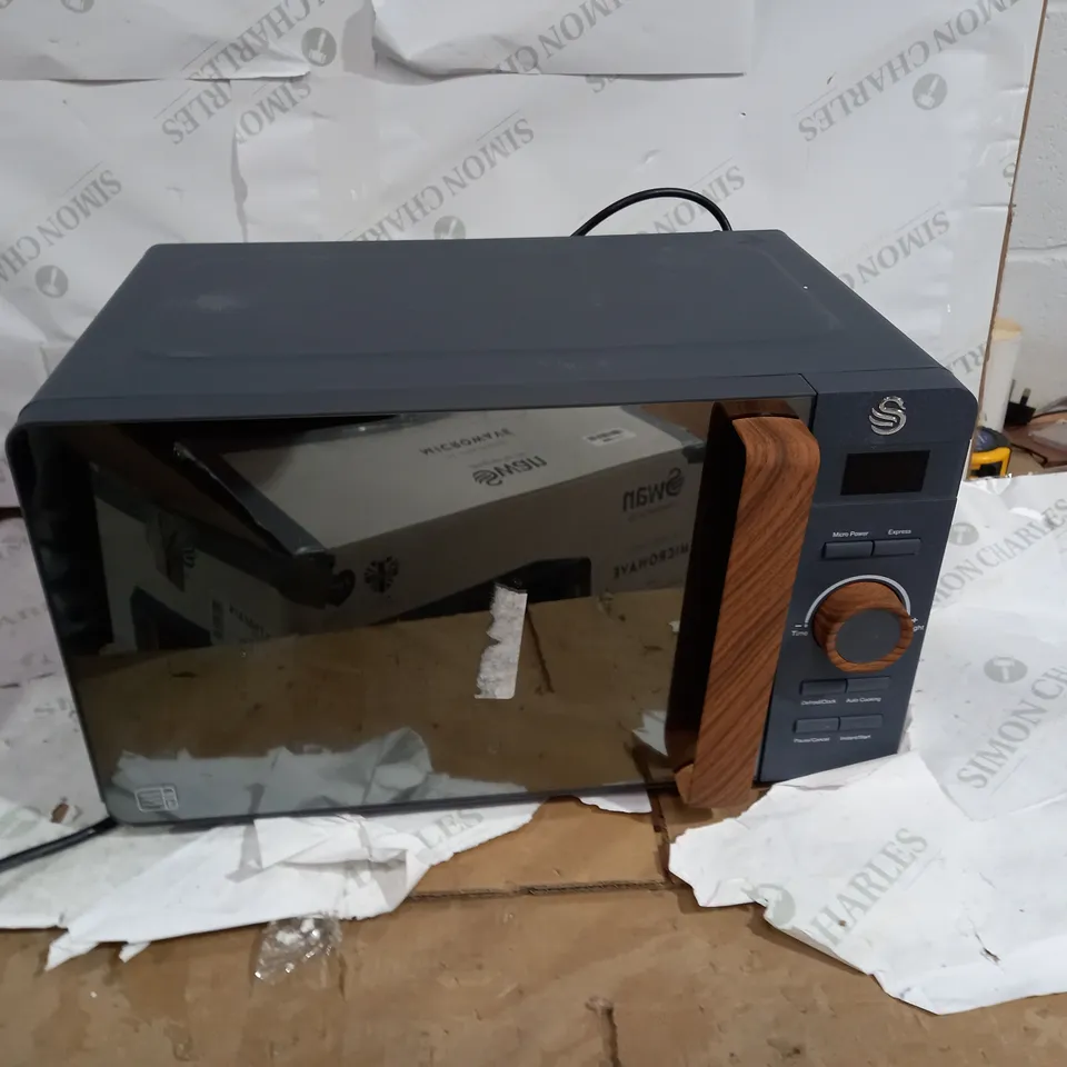 SWAN NORDIC DIGITAL MICROWAVE 800W SLATE GREY