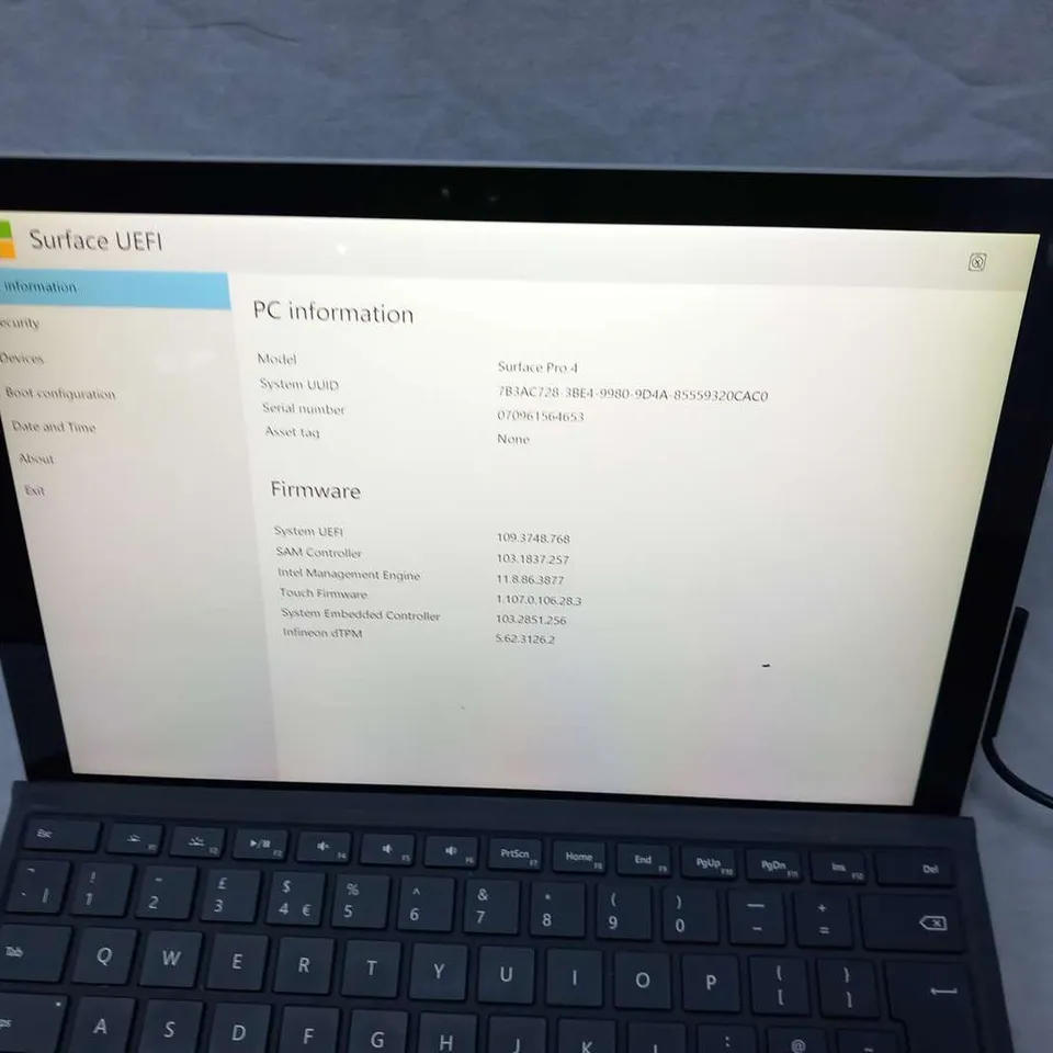 MICROSOFT SURFACE PRO 4 128GB