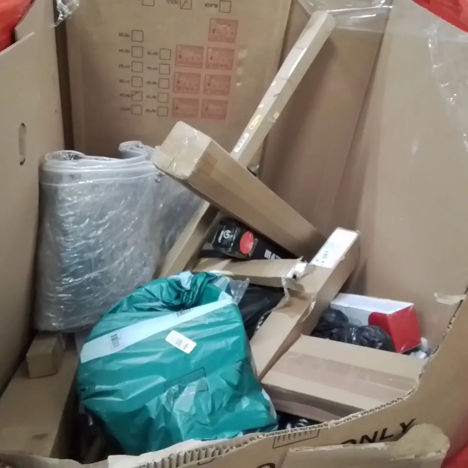 PALLET OF ASSORTED HOUSEHOLD GOODS AND PRODUCTS TO INCLUDE;PULL UP BAR,RETRACTABLE SAFETY GATE,TOILET SEAT