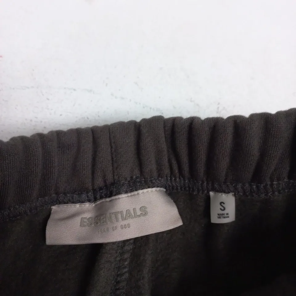 ESSENTIALS BROWN JOGGER TROUSERS, UK S (MEN) – 1977 PRINT