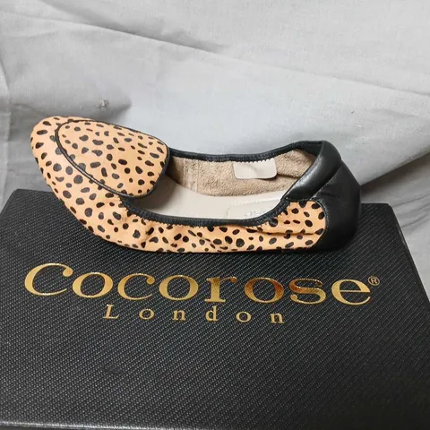 COCOROSE LONDON LEOPARD PRINT BABY SHOES – BOXED (PAIR) SIZE 37