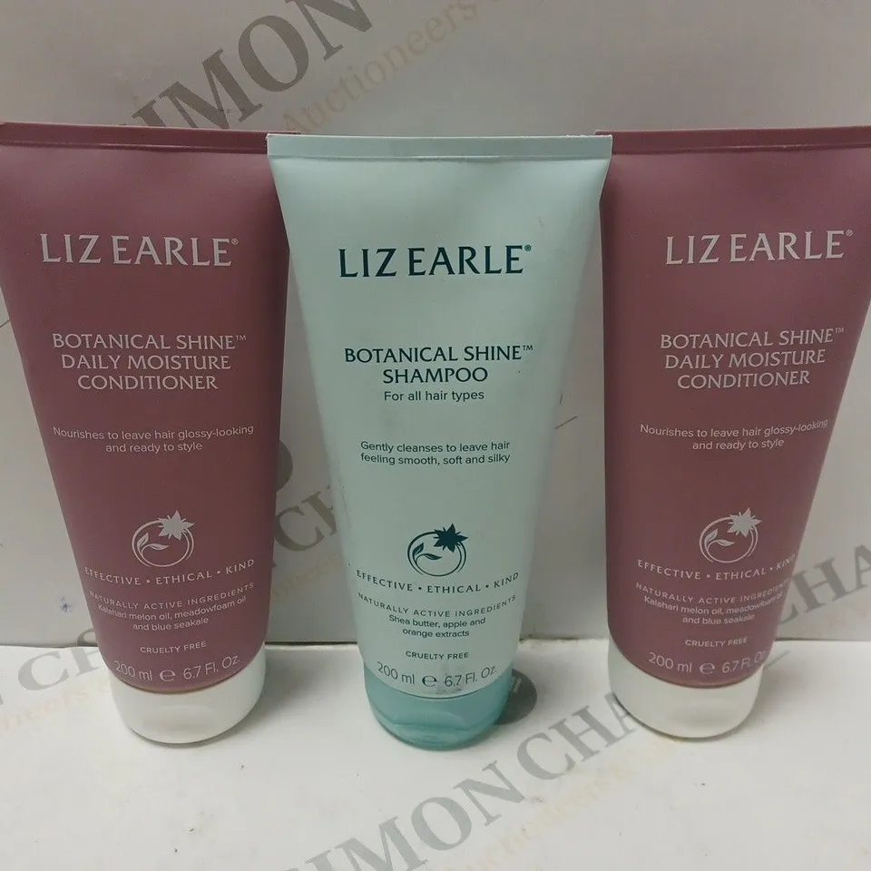 SET OF LIZ EARLE BOTANICAL SHINE SHAMPOO 200ML AND DAILY MOISTURE CONDITIONER 2 X 200ML