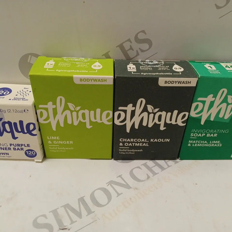 BOX OF ETHIQUE BODYWASH, SOAP AND CONDITIONER BAR