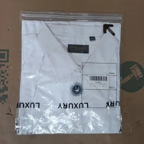 BAGGED SOFT BUSINESS SHIRT IN WHITE SIZE 4XL