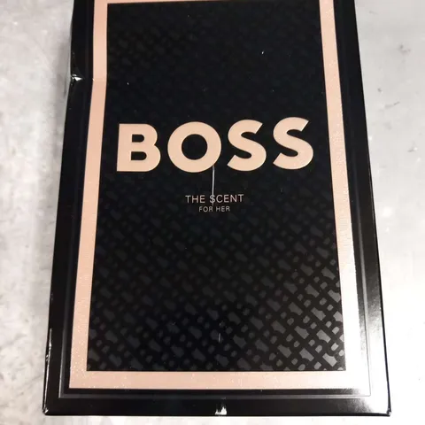 BOXED BOSS BOTTLED THE SCENT FOR HER GIFT SET