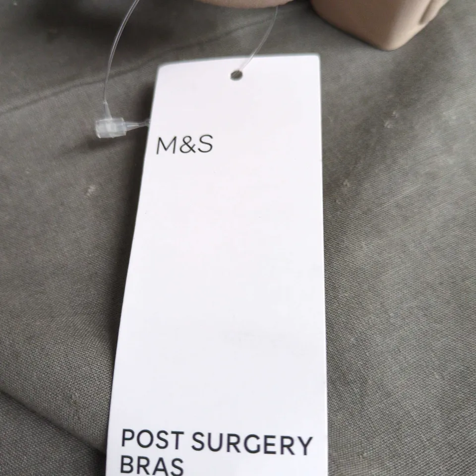 M&S POST-SURGERY BRA – BEIGE/NUDE, SIZE 32D