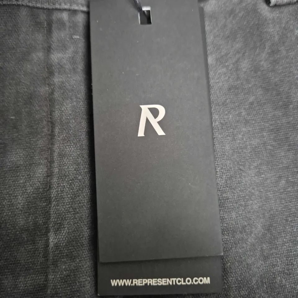REPRESENT CLO WORKWEAR PANT (COTTON) – WASHED BLACK, UK XL