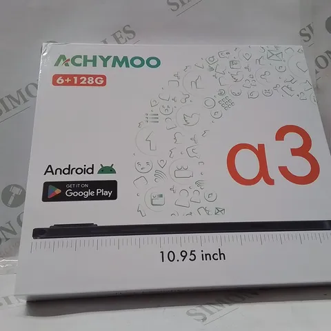 BOXED ACHYMOO 6+128GB A3 ANDROID 10.95INCH TABLET