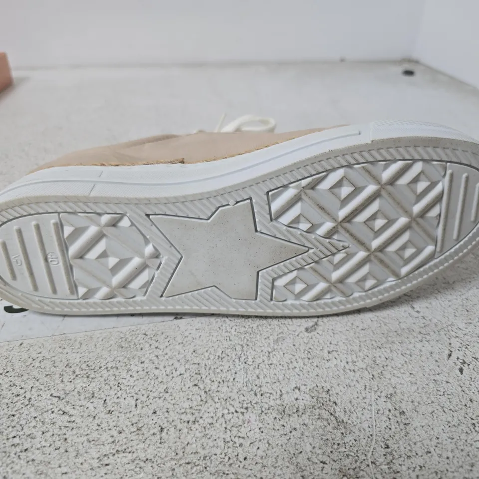 MODA IN PELLE BEIGE SNEAKERS – WOMEN'S SHOES UK 7