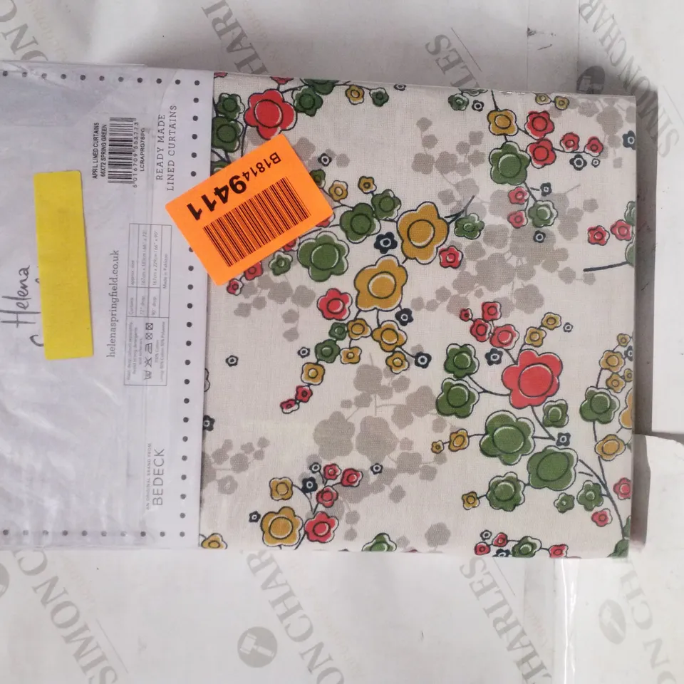 BRAND NEW SEALED  SET APRIL LINED EYELET ROOM DARKENING CURTAINS 66"X72"