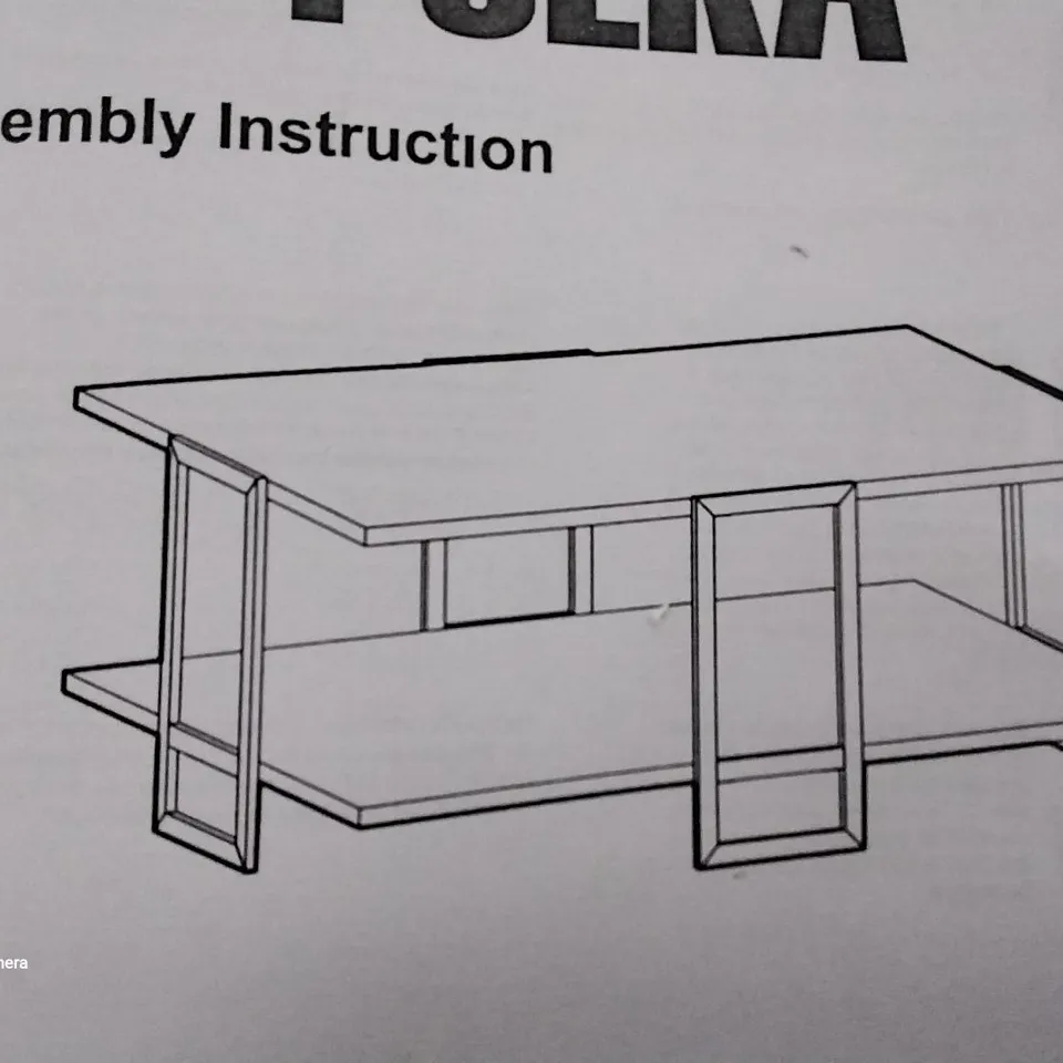 BOXED BUSTILLOS COFFEE TABLE WITH STORAGE 